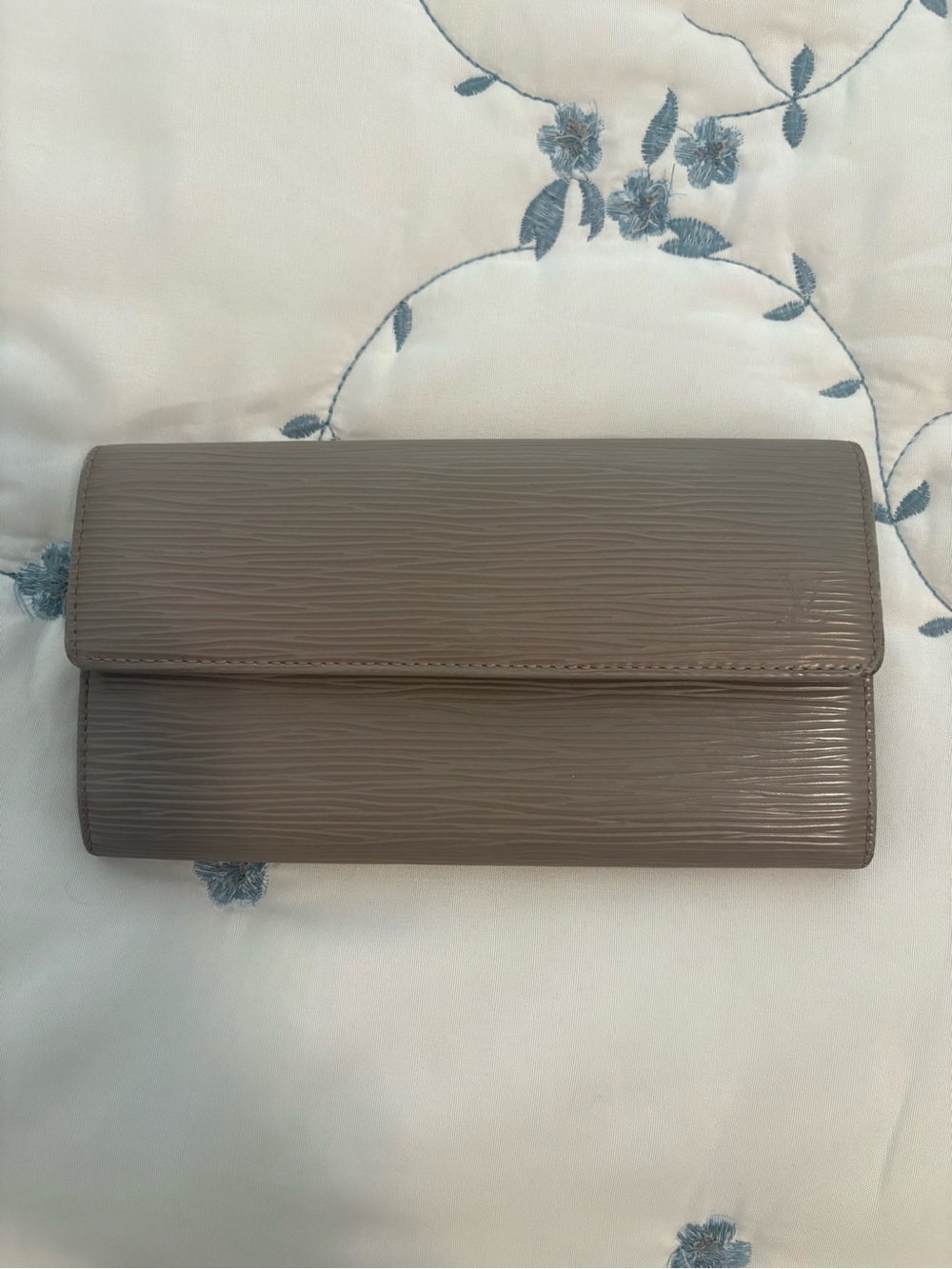 Louis Vuitton Taupe Epi Leather Fold Wallet